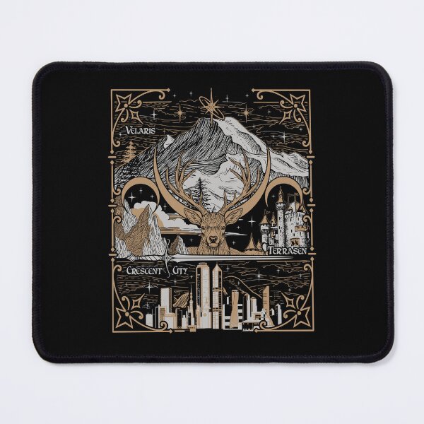 Item preview, Sarah J Maas Fantasy Realms Mountain Deer Cityscape designed and sold by Glow-Paw-Studio.