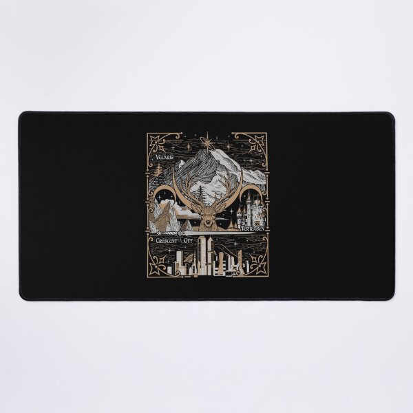 Item preview, Sarah J Maas Fantasy Realms Mountain Deer Cityscape designed and sold by Glow-Paw-Studio.