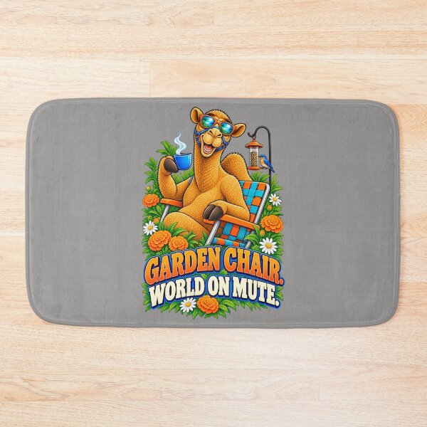 Item preview, Garden Chair. World on Mute – Funny Camel T-Shirt Animal Graphic Camel T-Shirt designed and sold by Camel & Quirk.