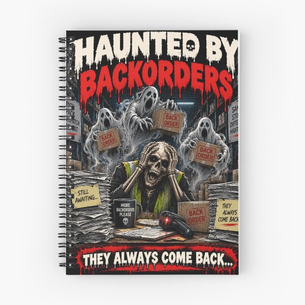 Item preview, Haunted by Backorders – Funny Warehouse Halloween Design designed and sold by KeeganDykes.