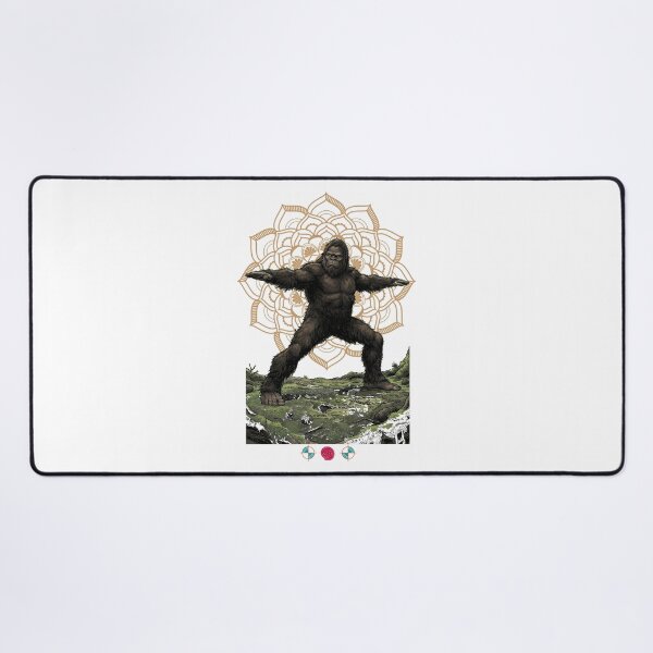 Item preview, Warrior II Bigfoot Yoga Funny Sasquatch Forest Pose designed and sold by Whimsy Trail Co.