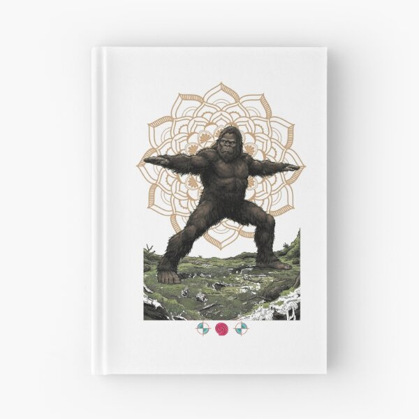 Item preview, Warrior II Bigfoot Yoga Funny Sasquatch Forest Pose designed and sold by Whimsy Trail Co.