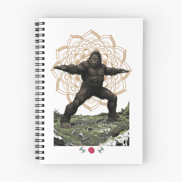 Item preview, Warrior II Bigfoot Yoga Funny Sasquatch Forest Pose designed and sold by Whimsy Trail Co.
