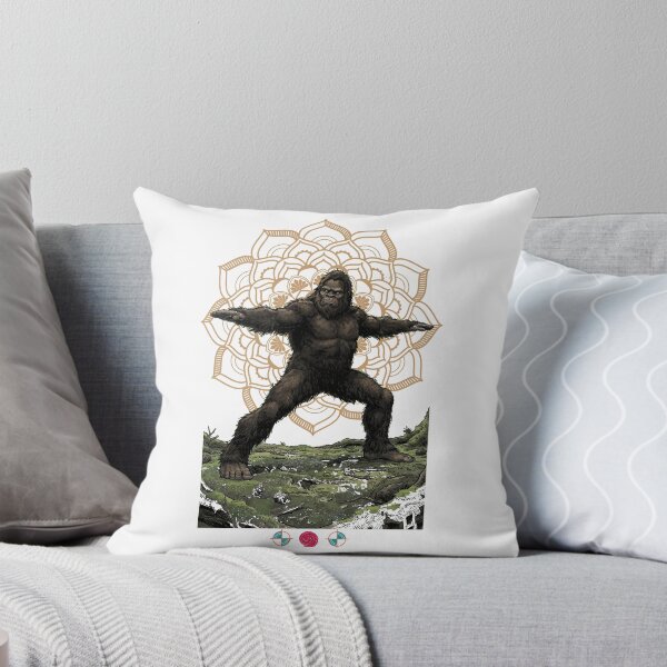 Item preview, Warrior II Bigfoot Yoga Funny Sasquatch Forest Pose designed and sold by Whimsy Trail Co.