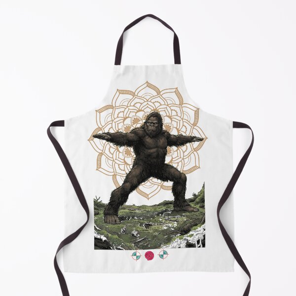 Item preview, Warrior II Bigfoot Yoga Funny Sasquatch Forest Pose designed and sold by Whimsy Trail Co.