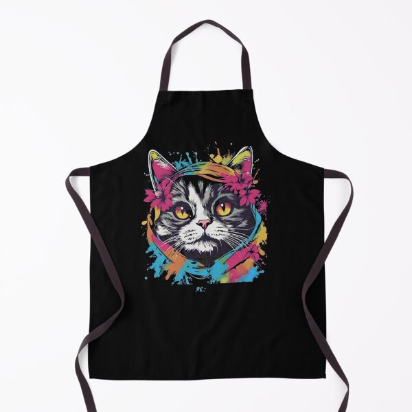 Item preview, Colorful Watercolor Cat Splatter Art Cute Kitten designed and sold by rupkewhuezofkhn.