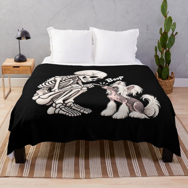 Item preview, Funny Skeleton Chinese Crested Dog Boop Halloween Design Mom Dad designed and sold by rafaeltto.