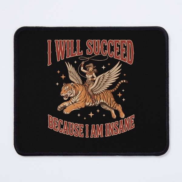 Item preview, Wild Success Cowgirl Tiger Retro Western Quote designed and sold by Mind-Drift.