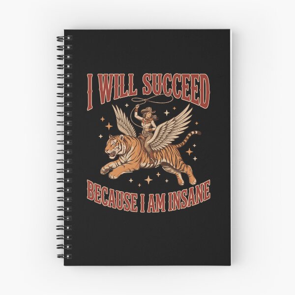 Item preview, Wild Success Cowgirl Tiger Retro Western Quote designed and sold by Mind-Drift.