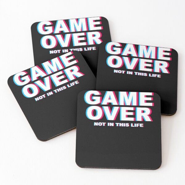 Item preview, Game Over Not In This Life Gamer Glitch designed and sold by ShirtWreck.