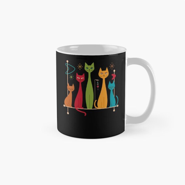 Item preview, Retro Mid-Century Modern Cats 50s 60s Style designed and sold by alvablakefg.
