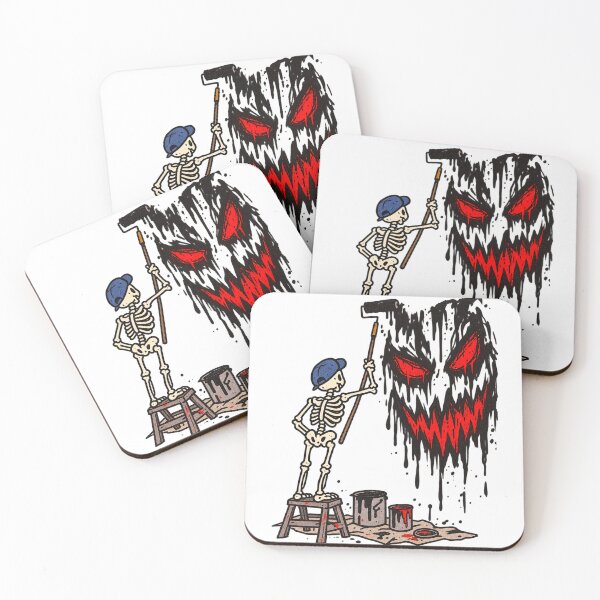 Item preview, Skeleton Painting Halloween Horror designed and sold by MonkiFlipp.