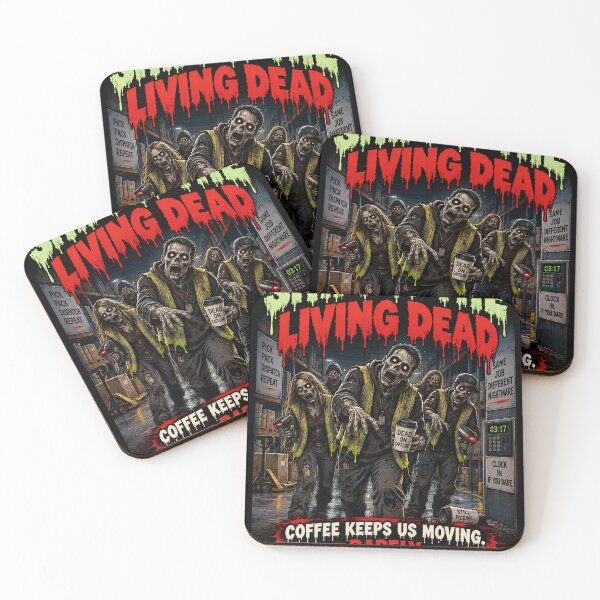 Item preview, Shift of the Living Dead – Funny Warehouse Halloween Design designed and sold by KeeganDykes.