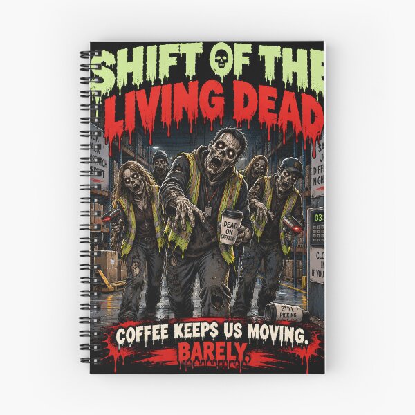 Item preview, Shift of the Living Dead – Funny Warehouse Halloween Design designed and sold by KeeganDykes.