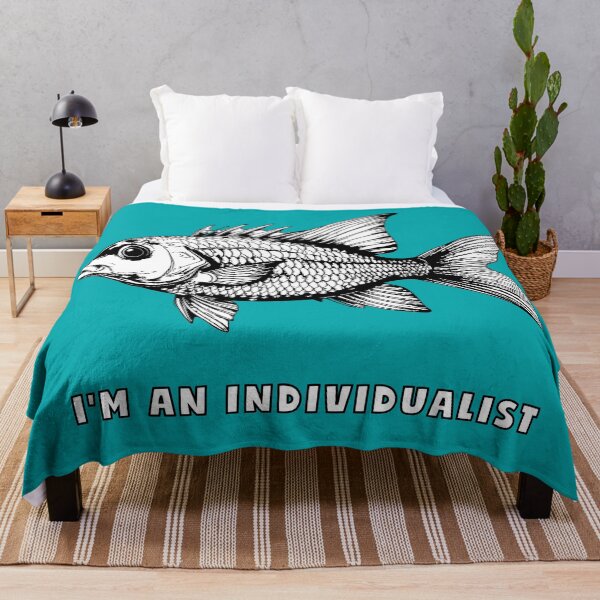 Item preview, I'm An Individualist Aquatic Entity Woodcut designed and sold by Litely.