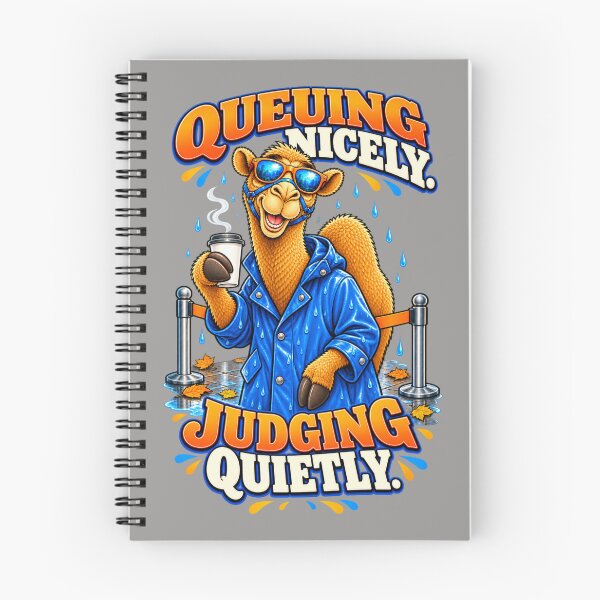 Item preview, Queuing Nicely. Judging Quietly – Funny Camel T-Shirt Animal Graphic Camel T-Shirt designed and sold by Camel & Quirk.