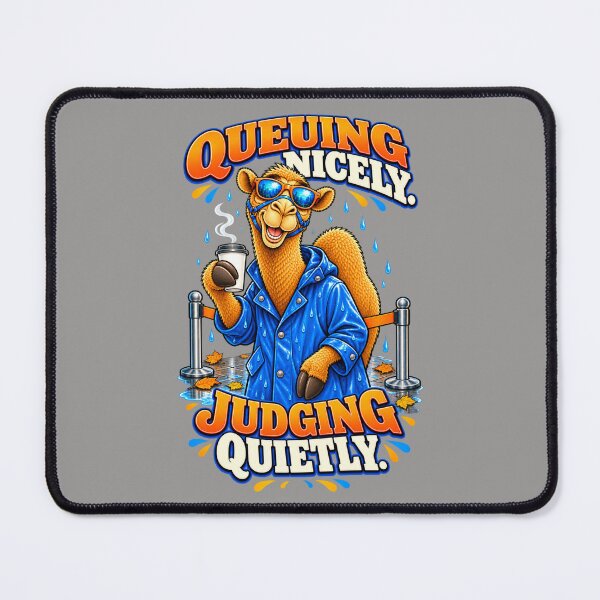 Item preview, Queuing Nicely. Judging Quietly – Funny Camel T-Shirt Animal Graphic Camel T-Shirt designed and sold by Camel & Quirk.