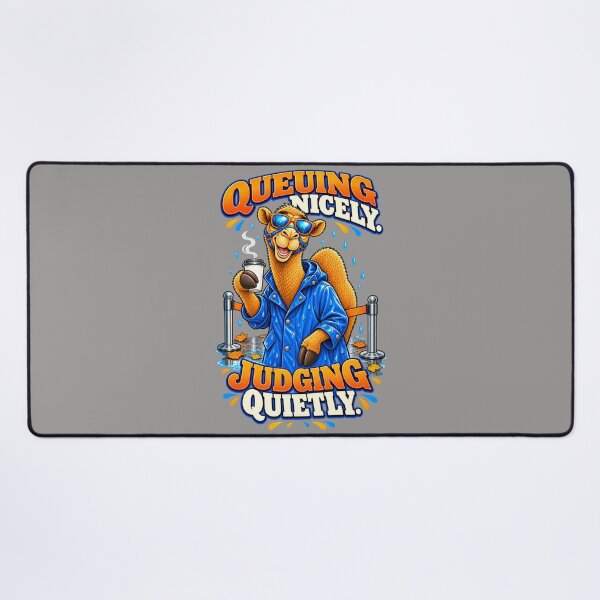 Item preview, Queuing Nicely. Judging Quietly – Funny Camel T-Shirt Animal Graphic Camel T-Shirt designed and sold by Camel & Quirk.