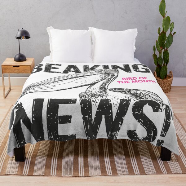 Item preview, Funny Pelican Beaking News Bird Magazine Cover Poster designed and sold by KaBaRen.