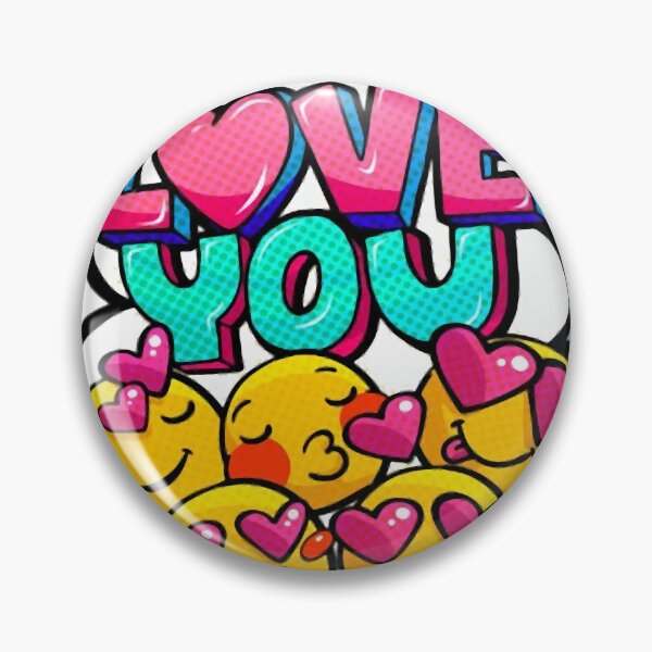 Item preview, Retro Pop Art Love You Heart Emojis Comic Pattern designed and sold by rupkewhuezofkhn.