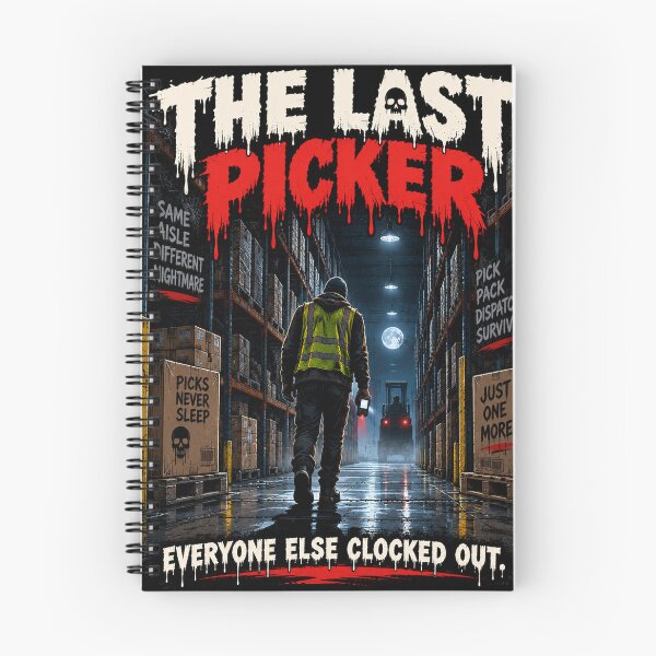 Item preview, The Last Picker – Funny Night Shift Warehouse Halloween Design designed and sold by KeeganDykes.