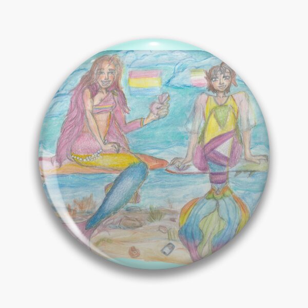 Item preview, Full sky Pan and aroace mermaids  designed and sold by Puppycat85.