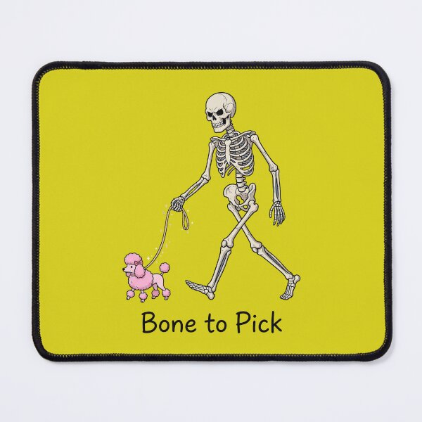 Item preview, Funny Skeleton Walking Pink Poodle Bone To Pick designed and sold by Keepsake Kiosk.