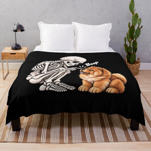 Item preview, Funny Skeleton Chow Chow Dog Boop Halloween Design Mom Dad designed and sold by rafaeltto.