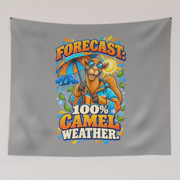 Item preview, Forecast: 100% Camel Weather – Funny Camel T-Shirt Animal Graphic Camel T-Shirt designed and sold by Camel & Quirk.