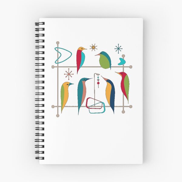 Item preview, Retro Mid-Century Modern Birds 50s 60s Style designed and sold by alvablakefg.