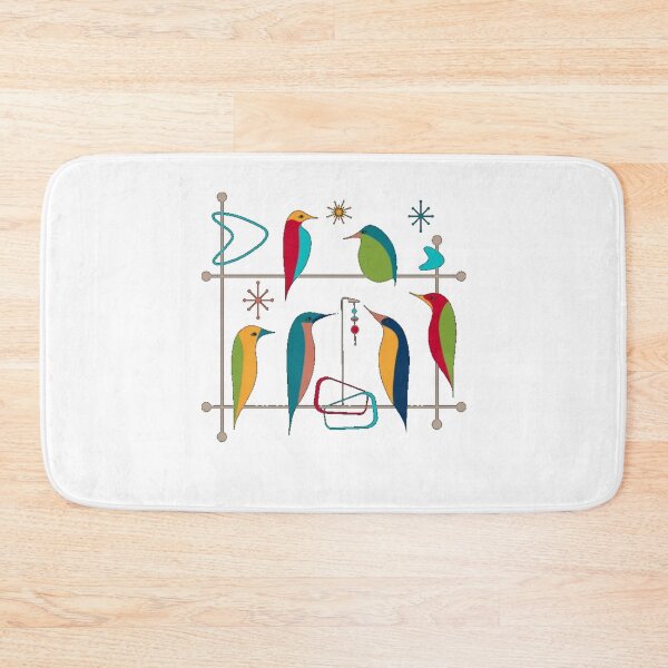 Item preview, Retro Mid-Century Modern Birds 50s 60s Style designed and sold by alvablakefg.