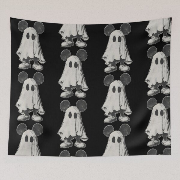 Item preview, Vintage Mickey Mouse Ghost Halloween Cartoon designed and sold by Mind-Drift.