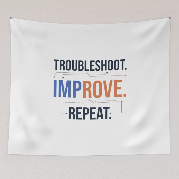 Item preview, Troubleshoot Improve Repeat Maintenance Engineering designed and sold by Amr Darwish Graphic designer.