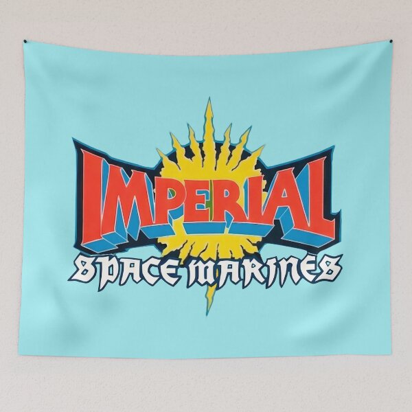 Item preview, Imperial Space Marines - Retro 80s Vintage Mashup Warhammer 40K designed and sold by BravenBold.