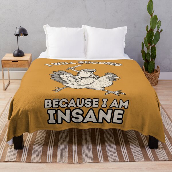 Item preview, I Will Succeed Because I Am Insane Chaos Frog designed and sold by MagicTheDog.