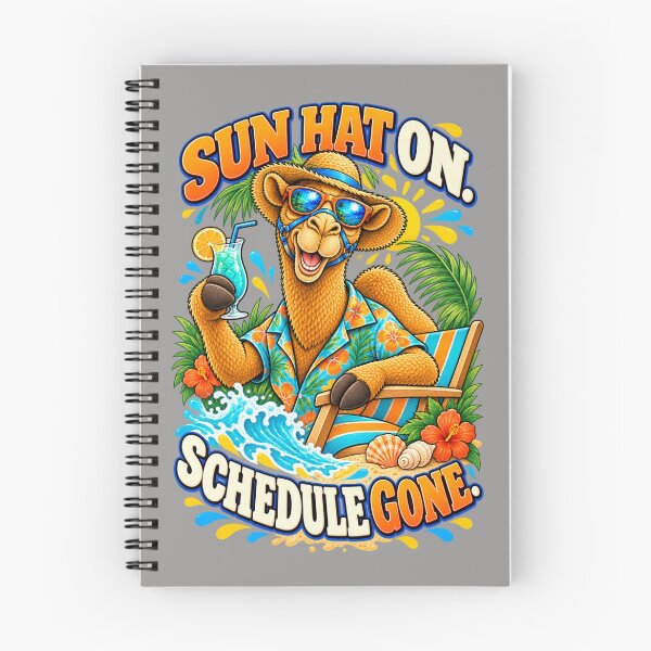 Item preview, Sun Hat On. Schedule Gone – Funny Camel T-Shirt Animal Graphic Camel T-Shirt designed and sold by Camel & Quirk.