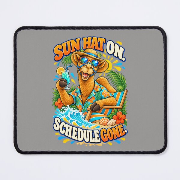 Item preview, Sun Hat On. Schedule Gone – Funny Camel T-Shirt Animal Graphic Camel T-Shirt designed and sold by Camel & Quirk.