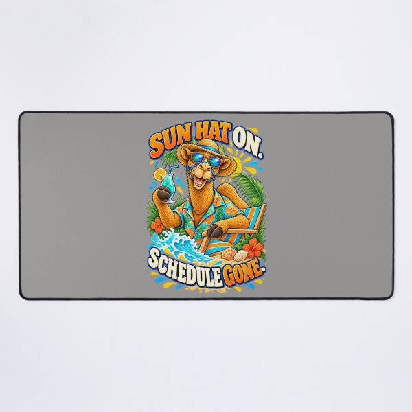 Item preview, Sun Hat On. Schedule Gone – Funny Camel T-Shirt Animal Graphic Camel T-Shirt designed and sold by Camel & Quirk.