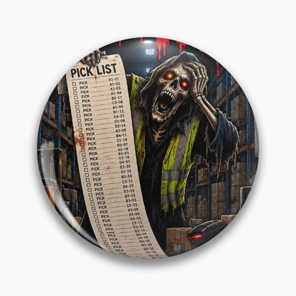 Item preview, Picking List From Hell – Funny Warehouse Halloween Design designed and sold by KeeganDykes.