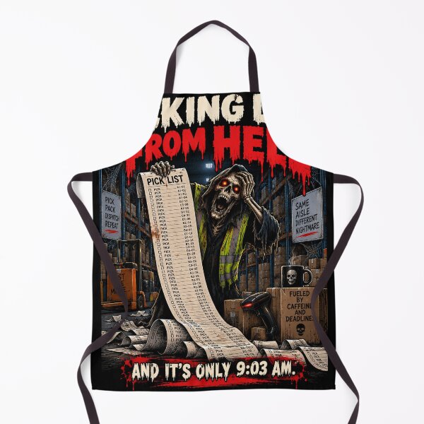 Item preview, Picking List From Hell – Funny Warehouse Halloween Design designed and sold by KeeganDykes.