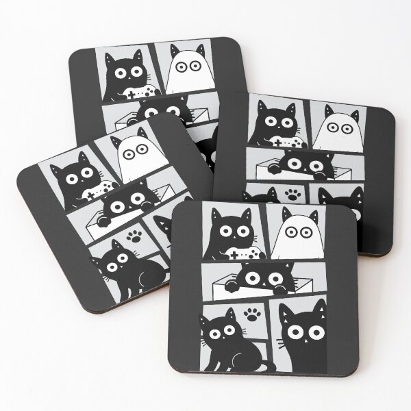Item preview, Midnight Kitty Parade designed and sold by DibujandoPorfa.