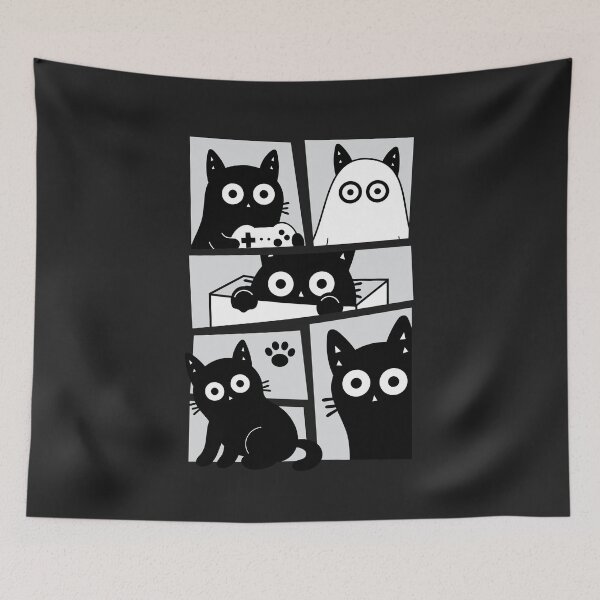 Item preview, Midnight Kitty Parade designed and sold by DibujandoPorfa.