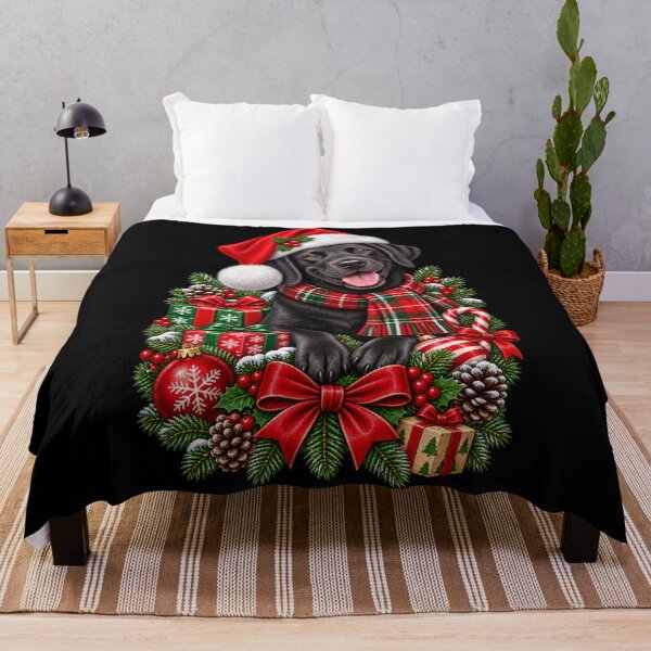Item preview, Christmas Black Labrador designed and sold by RockitBaby.