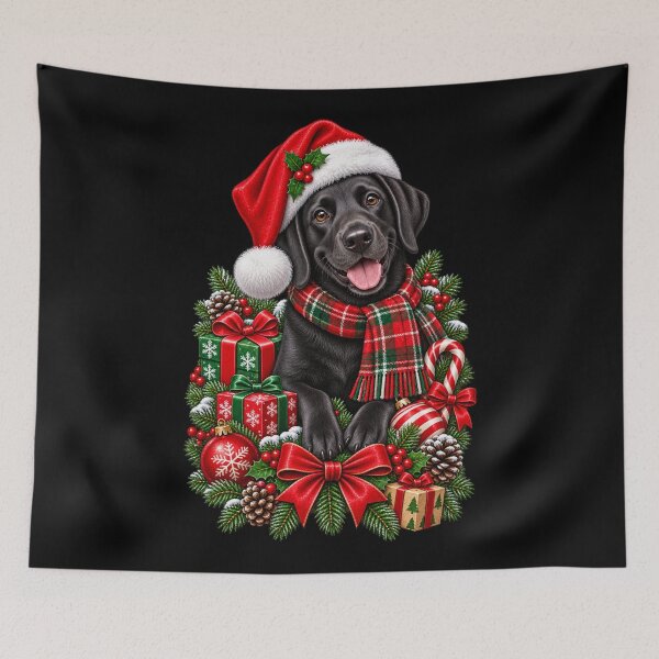 Item preview, Christmas Black Labrador designed and sold by RockitBaby.