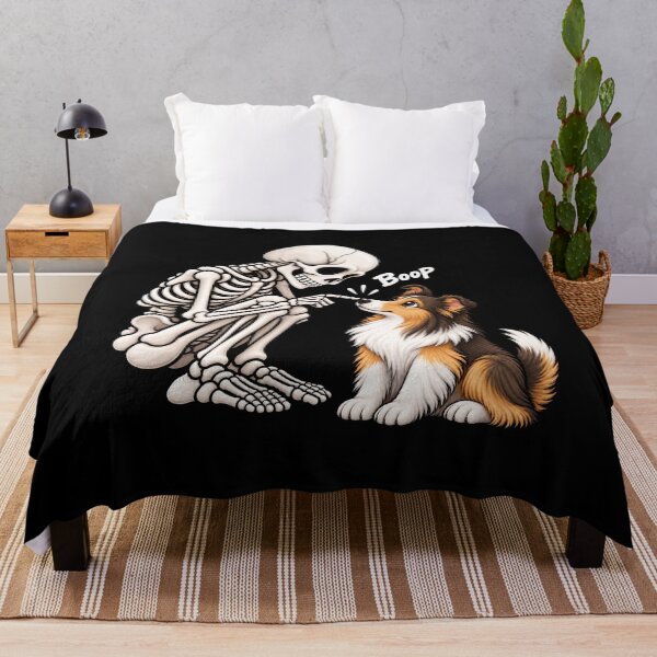 Item preview, Funny Skeleton Collie Dog Boop Halloween Design Mom Dad designed and sold by rafaeltto.