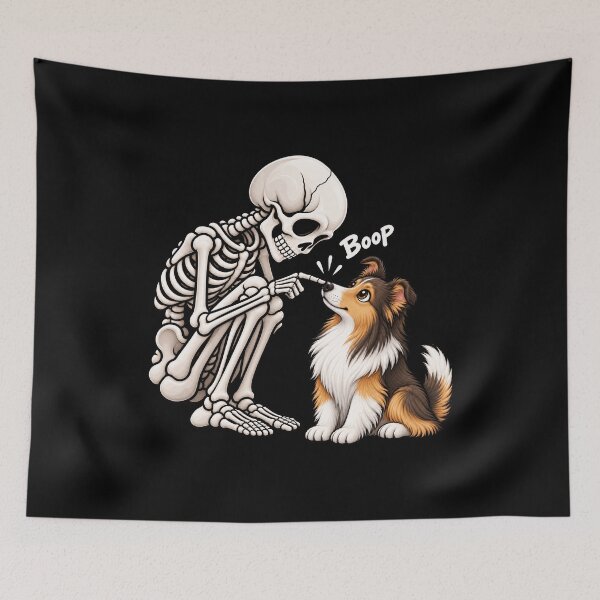 Item preview, Funny Skeleton Collie Dog Boop Halloween Design Mom Dad designed and sold by rafaeltto.
