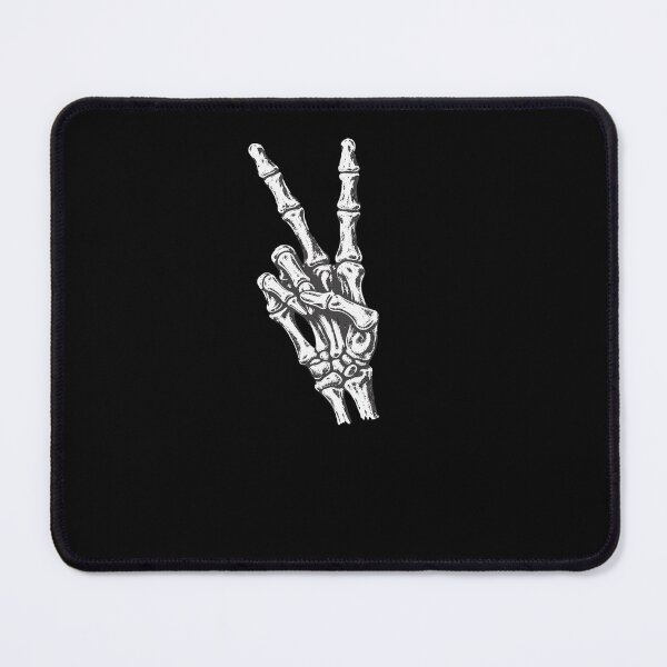 Item preview, Skeleton Peace Sign Hand Retro Halloween Alien Humor designed and sold by Glow-Paw-Studio.