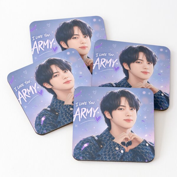 Item preview, Jin's Heartbeat: I Love You, ARMY designed and sold by ManggaeJM.