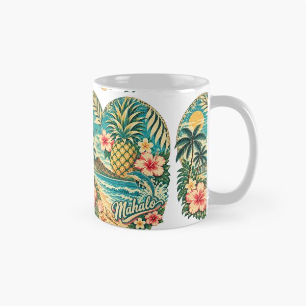 Item preview, Vintage Hawaii Heart – Mahalo Tropical Paradise designed and sold by Plus91BIRD.