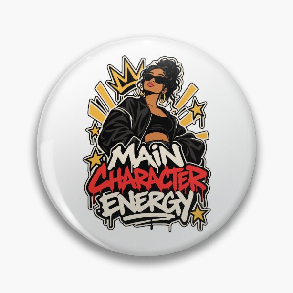 Item preview, Main Character Energy Female power designed and sold by LoomLevel.